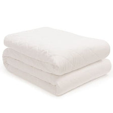 100% pure cotton mattress protector, folded. Scooms