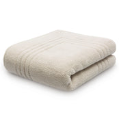Egyptian cotton bath mat in pearl grey - pack shot. Scooms