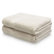 Egyptian cotton bath sheet in pearl grey - packshot. Scooms