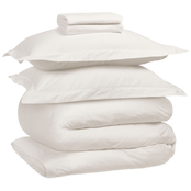 White Egyptian cotton bedding bundle. | Scooms