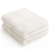White Egyptian cotton face cloth, packshot. Scooms