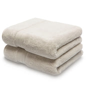Pearl grey Egyptian cotton hand towel - pack shot. Scooms