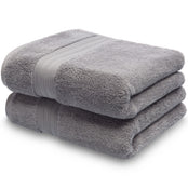 Silver grey Egyptian cotton hand towel - pack shot. Scooms