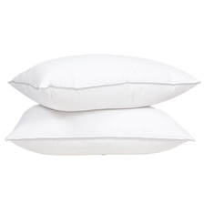 Pair of Hungarian goose down pillows packshot. Scooms