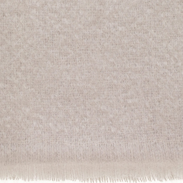Mohair throw in taupe . Scooms