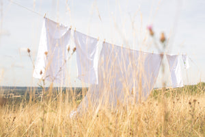 Egyptian Cotton Bed Linen on a Washing Line | scooms