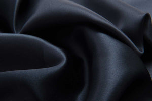 Close up of black mulberry silk pillowcase