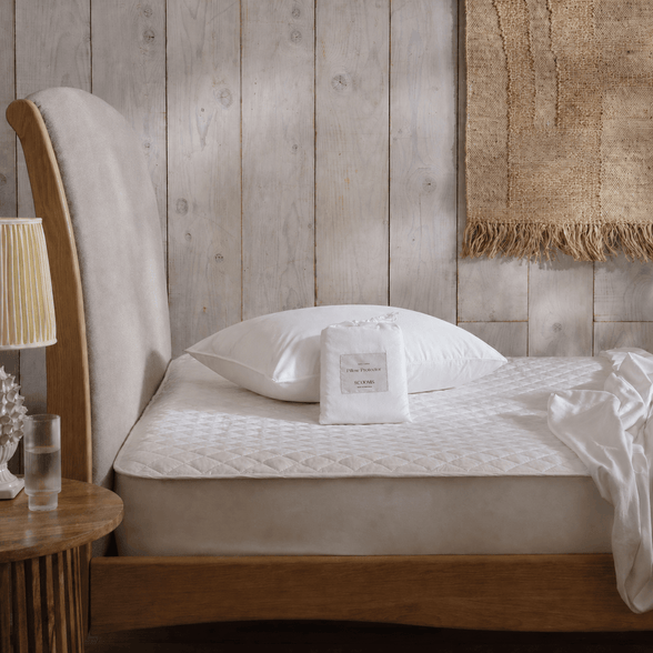 100% Pure Cotton Pillow Protector - Pair