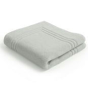 Folded Egyptian cotton sage green bath mat | Scooms