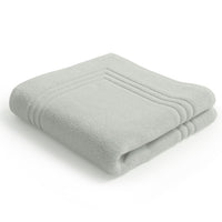 Folded Egyptian cotton sage green bath mat | Scooms