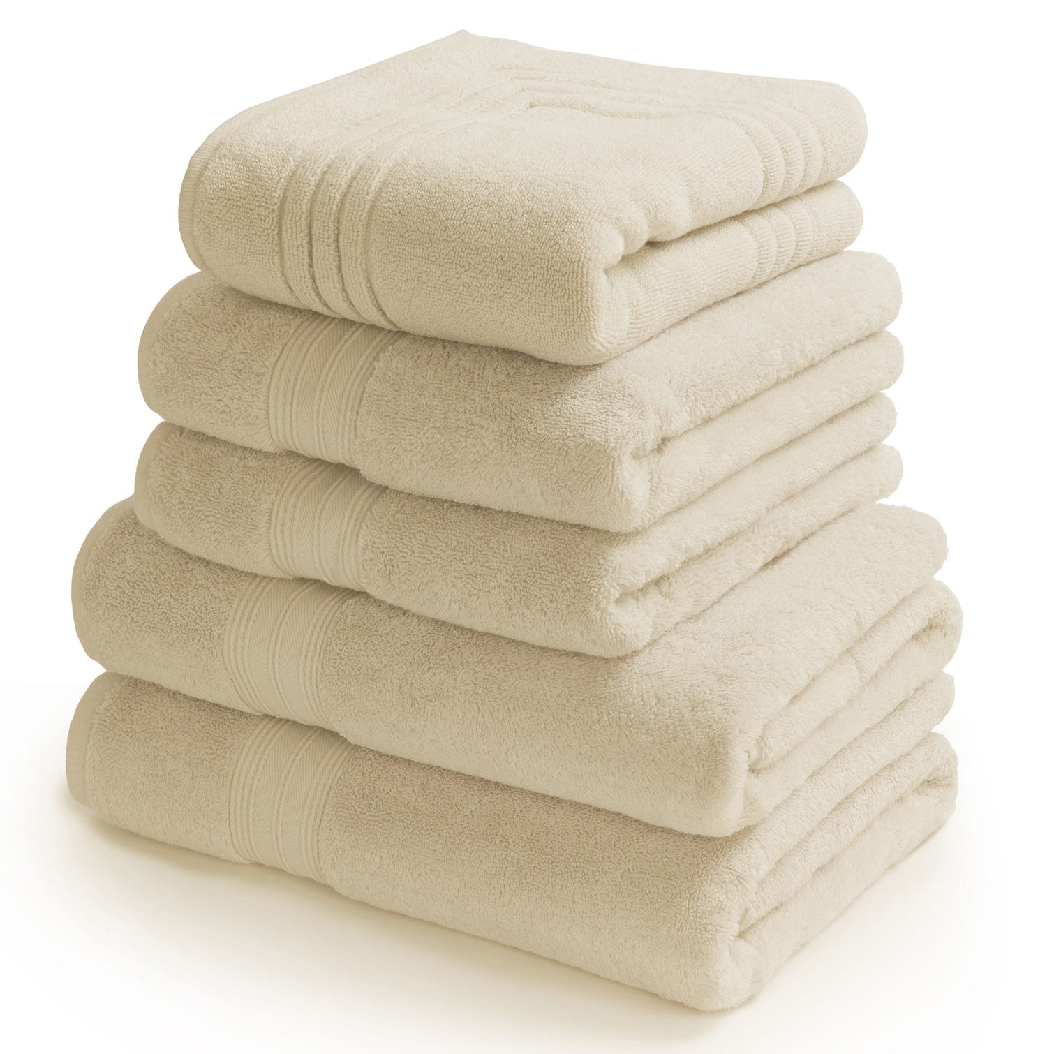 Natural Egyptian cotton bath towel bundle by Scooms