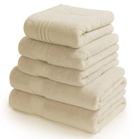 Natural Egyptian cotton bath towel bundle by Scooms
