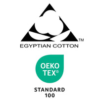 Egyptian and Oeko Tex certification logos, Scooms