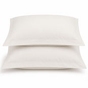 Pair of Pillows in white Egyptian cotton square pillowcases | Scooms