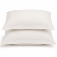 Pair of Pillows in white Egyptian cotton square pillowcases | Scooms
