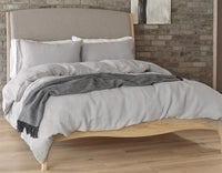 Super King Size Linen Bedding Bundle - Calm Grey