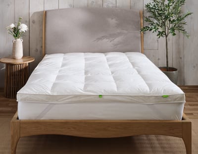Hungarian feather and down mattress topper