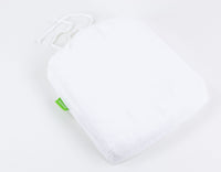 White linen storage bag for superking fitted sheet with scooms logo