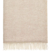 Merino wool throw - edge detail. Scooms
