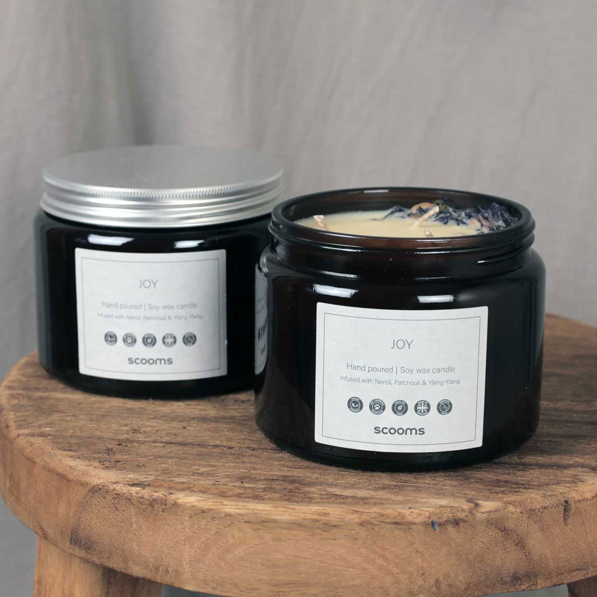 Natural Candles Scented Non-Toxic Scooms