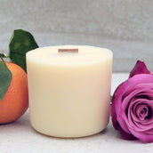 Natural scented candle refill with orange, lavender and a rose | Scooms