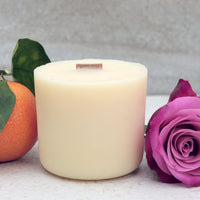Natural scented candle refill with orange, lavender and a rose | Scooms