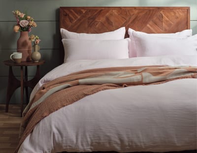 Pink Linen Bedding