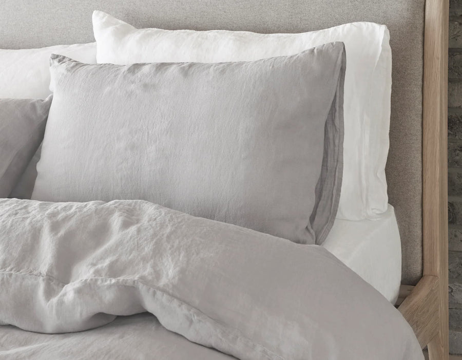 King Size Linen Bedding Bundle - Calm Grey