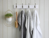 Egyptian Cotton Towels Hanging on Towel Hooks | scooms