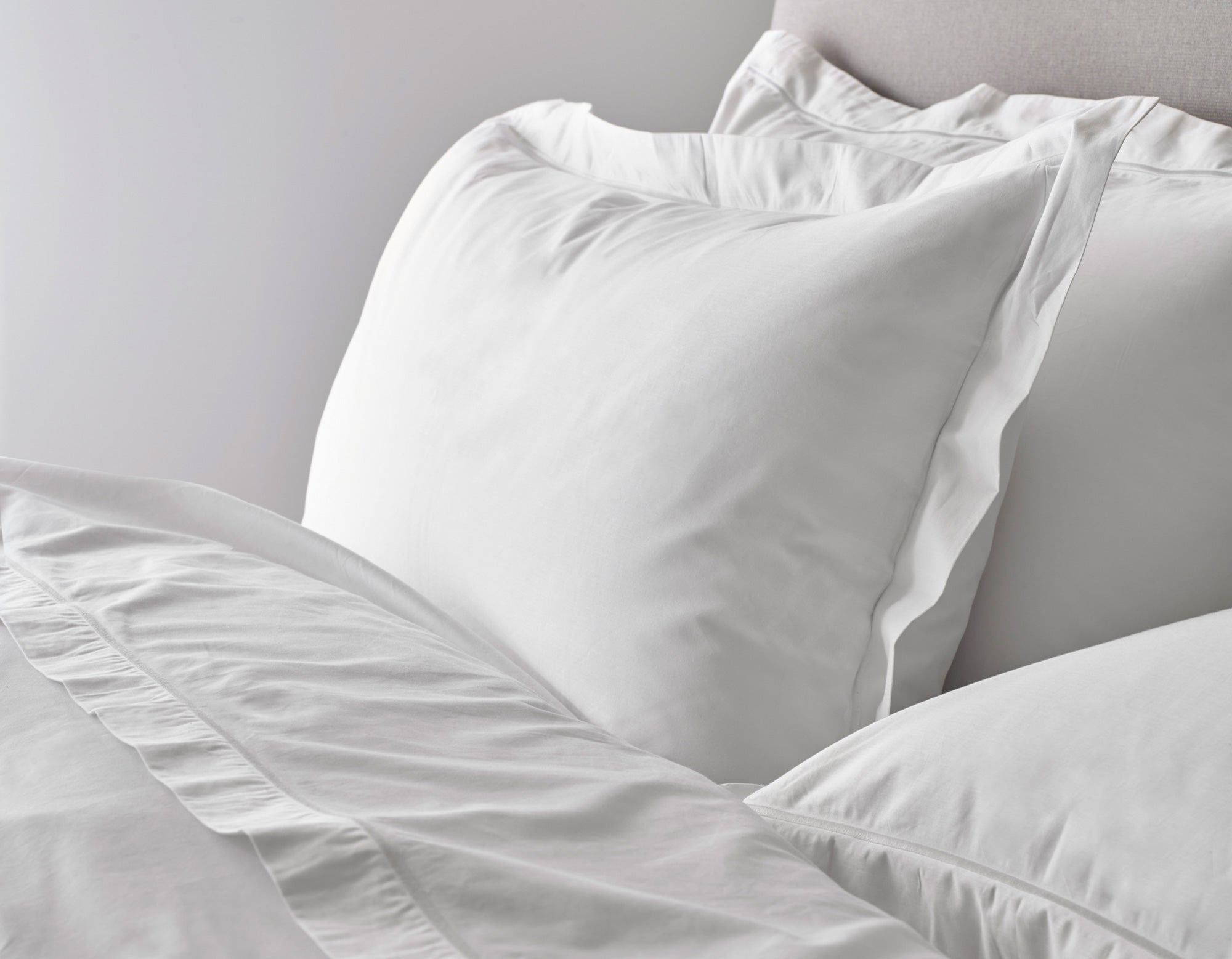 Egyptian Cotton Pillowcases and Duvet Cover with Oxford Border | scooms