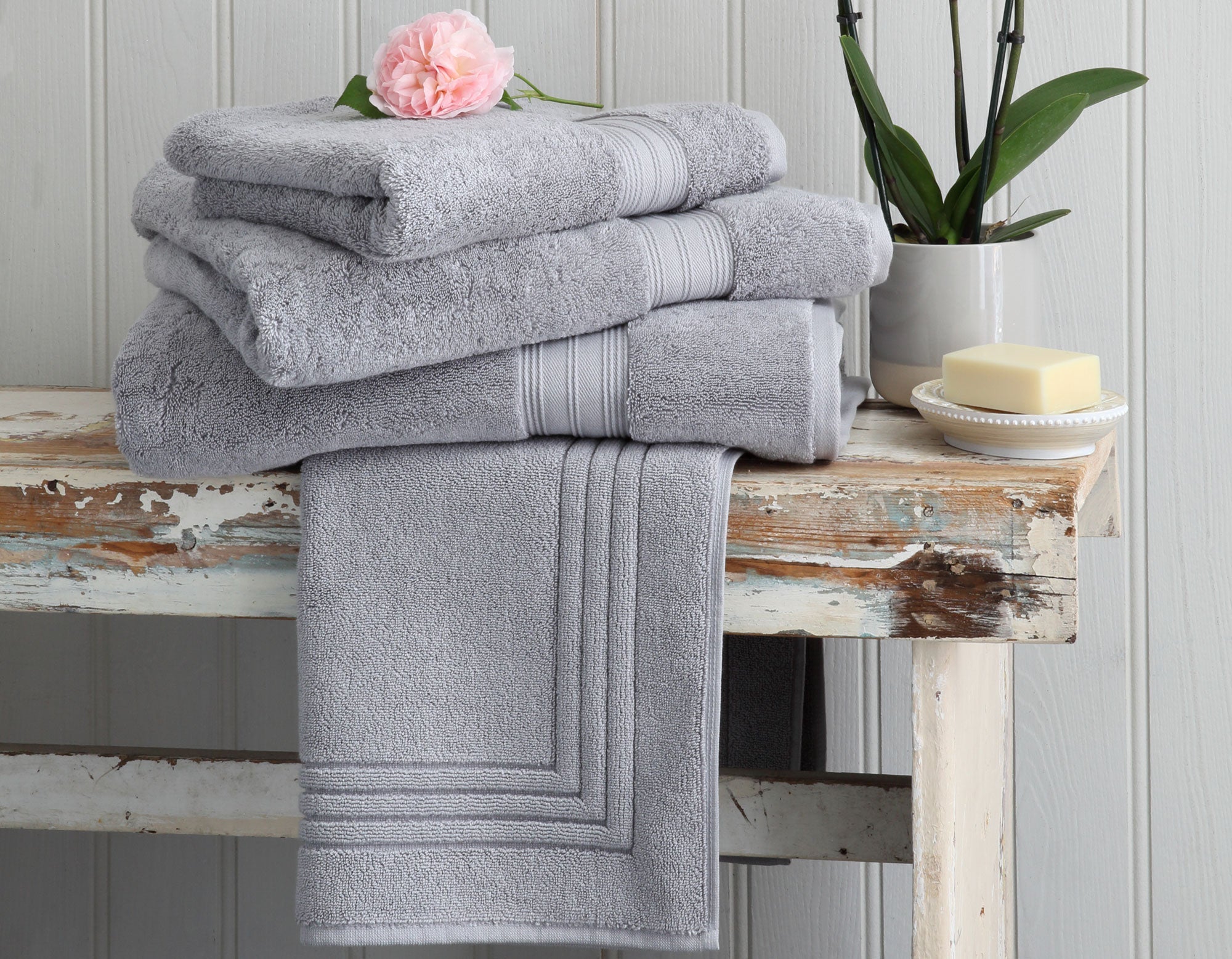 Grey egyptian cotton towels outlet